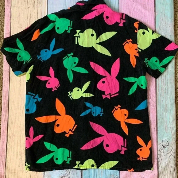 Playboy by pacsun men short sleeve button down shirt - Picture 10 of 10